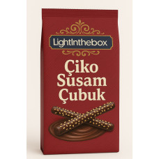 Çikolatalı Susamlı Çubuk Kraker